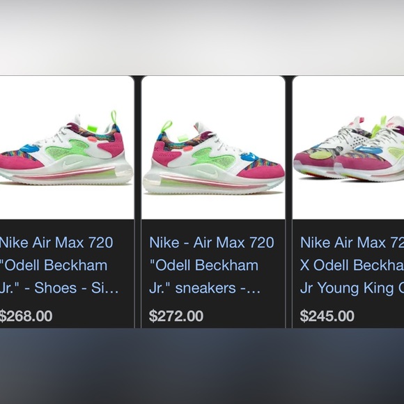 Nike Odell Beckham Jr x Air Max 720 'Young King Of The Drip' men’s size 10 - Picture 5 of 15